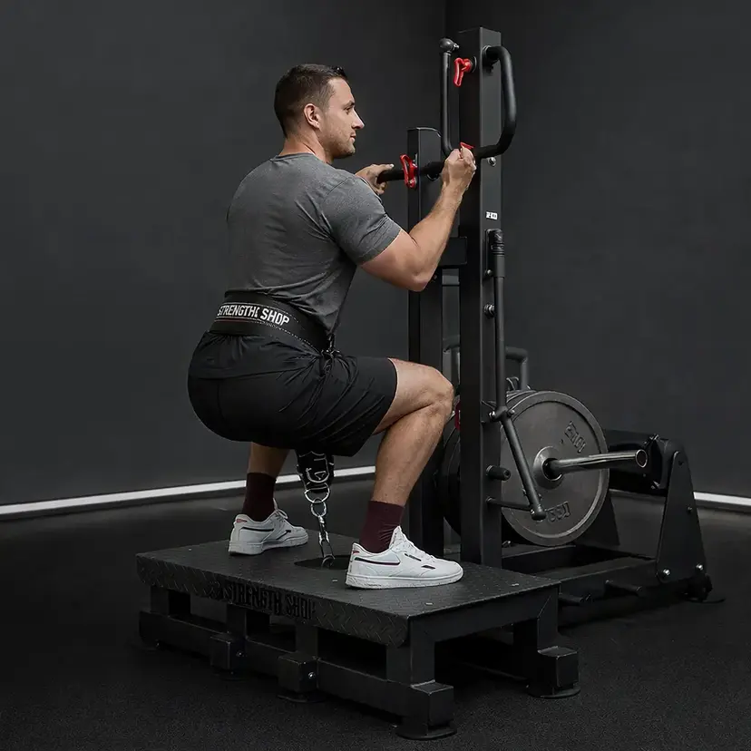 Belt Squat exercise demonstration