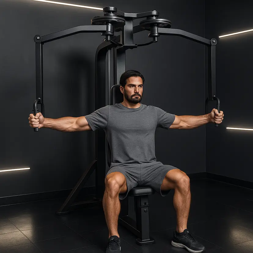 Pec Deck and Rear Delt Fly exercise demonstration